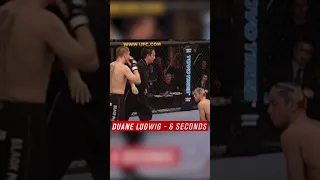 UFC FASTEST FINISHES DUANE LUDWIG #shorts #youtubeshorts #ufc #ultimatefightingchampionship