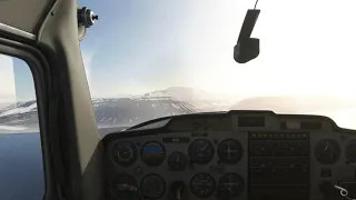 MICROSOFT FLIGHT SIMULATOR 2020. DX12. Landing in  Svalbard. Cessna 152