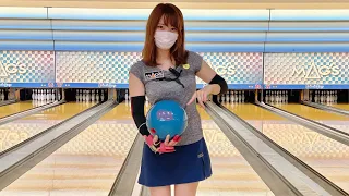 ボウリング女子の練習風景93（Bowling Practice）2021/9