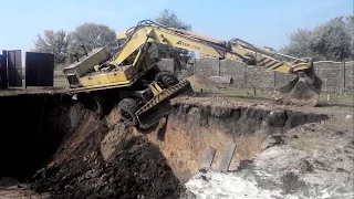 Случаи с большой техникой/Спецтехника курьезы дтп авто