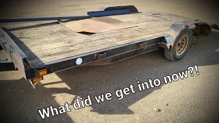 18' Car Trailer Rebuild Pt.1 Walk-around