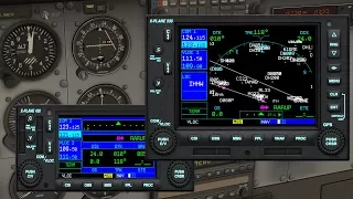 Tutorial (Deutsch) - XPlane 11 Navigation mit Standardnavi Garmin, ILS, Autopilot und Flugplan