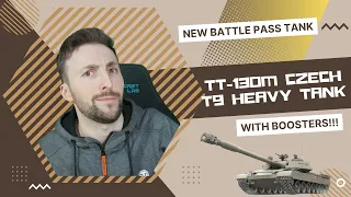 New Battle Pass Reward Tank: TT-130M a T9 Czech Heavy Tank with boosters!