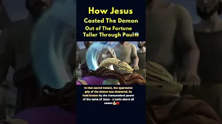 How Jesus CASTED The Demon Out Of The Fortune Teller 😱👹 #shorts #youtube #catholic #bible #fypシ