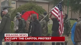 Pro-Trump rally, counter-protest in Salem declared an unlawful assembly; one person arrested