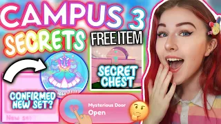 SECRETS YOU MIGHT''VE MISSED IN CAMPUS 3 PHASE 1-4! FREE ITEMS, TIPS, & DETAILS! ROBLOX Royale High