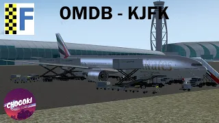 OMDB - KJFK | Emirates 777-300ER  (FlightGear Flight Simulator)