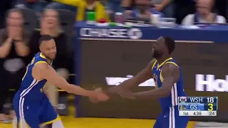 Draymond Green's 1st Play Back is a Classic Curry-Green Split Action for a Steph Curry 3