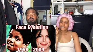 The Evolution Of Michael Jackson’s Face (1958 - 2009) 0 to 50 Years Old (Reaction) #MichaelJackson