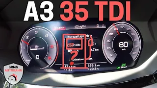 AUDI A3 35 TDI 8Y ⛽ How's the FUEL CONSUMPTION of the latest 2.0 TDI?