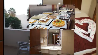 بوفيه غداء فندق امفوراس اكوا شرم الشيخ(بوفيه مفتوح)وشكل الغرف