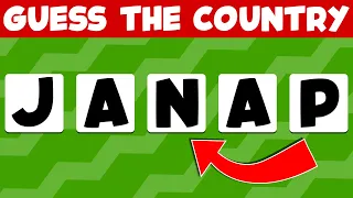 Guess The Country By Shuffled Letters! 🌍 | Country Quiz 2023 🗺️