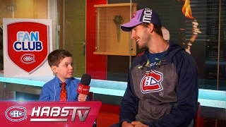 Fan Club junior reporter interviews Phillip Danault