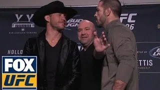 Cowboy Cerrone tried to shake Matt Brown's hand at UFC 206 media day | @TheBuzzer | UFC ON FOX