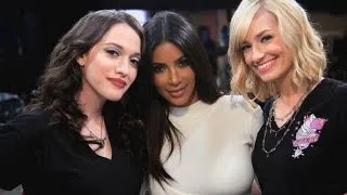 Here's a Behind the Scenes Look at Kim Kardashian on '2 Broke Girls'