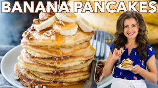 The Best BANANA PANCAKES Recipe