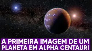 A imagem real de um planeta em Alpha Centauri