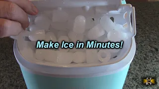 Silonn Countertop Ice Maker (Green) , 9 Cubes Ready in 6 Mins, 26lbs in 24Hrs 2 Sizes of Ice  REVIEW