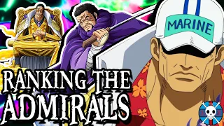 The Admirals RANKED! | One Piece Discussion