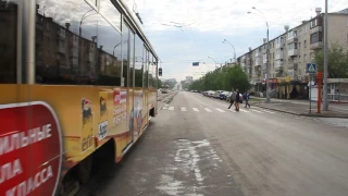 Кемерово. Автобус 182Э - "ш.Владимирская". Bus route 182Э, destination - "Coal mine Vladimirskaya"