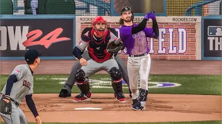 Cleveland Guardians vs Colorado Rockies 5/29/2024 MLB The Show 24 Gameplay