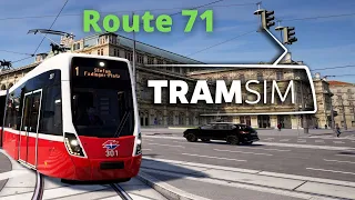 TramSim Vienna Flexity Route 71 Gameplay