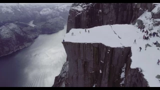 Winter at Preikestolen - Dji Phantom4 Pro 4K