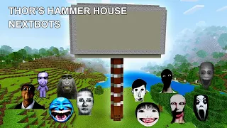 Survival Thor's Hammer House With 100 Nextbots - Gameplay - Coffin Meme