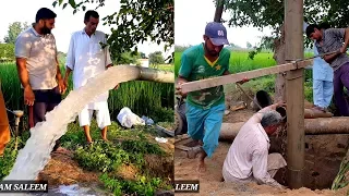 Water Boring Machine Working in Pakistan Village | Tube-well Boring in Pakistan Mozzam Saleem