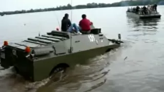 BRDM-2  Army amphibious armoured vehicle - boating