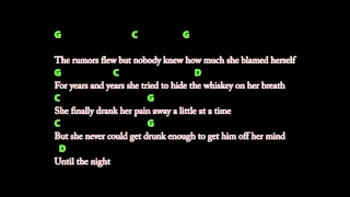 Whiskey Lullaby (Brad Paisley) lyrics + Gitarren Tab