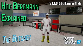 ❓ FS22 Hof Bergmann Explained ❓ The Butcher Making meats from our animals