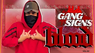 BLOODS GANG SIGNS " BLOODS MEANING + TUTORIAL "