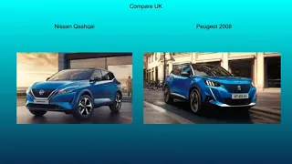 2021 Nissan Qashqai vs 2019 Peugeot 2008 - Technical Data Comparison