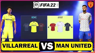 FIFA 22 - VILLARREAL VS MANCHESTER UNITED PREDICTION & LINE-UPS | CHAMPIONS LEAGUE HIGHLIGHTS