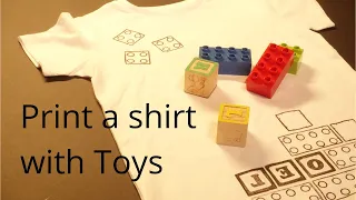 Three simple ideas to print a T shirt with Kids toys