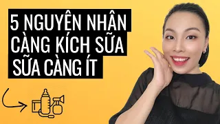 5 nguyên nhân khiến bạn càng kích sữa thì sữa lại càng ít - Diệu Hoa nuôi con sữa mẹ