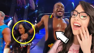 Girl watches WWE Wrestling Fails - Try Not To Laugh - REACTION