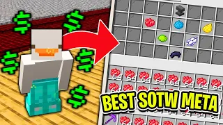 THE *BEST* META TO START MAKING MONEY ON SOTW! | Minecraft Skyblock (FadeCloud)