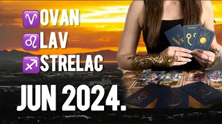 Ovan, Lav,Strelac ☀️ JUN 2024. Dolazi nesto GRANDE!!!! Mesečno tarot čitanje