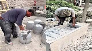 Young Man with great tiling skills -Great tiling skills -Great technique in construction PART 56.