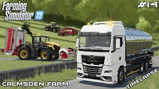 Starting LETTUCE PRODUCTION and mowing GRASS | Calmsden Farm | Farming Simulator 22 | Episode 14