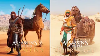 Assassin's Creed Mirage vs AC Origins - Physics & Details Comparison