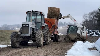 The TMR mixer is back and the cows are loving it!