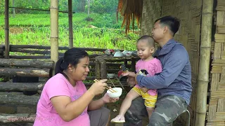 Pregnant Mother About to Give Birth. Wash Clothes in The Stream. Her Husband Couldn't find Her