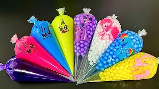 [ASMR] Making Slime With "My Little Pony" PipingBags! Satisfying 마이리틀포니 피핑백 슬라임 (134)