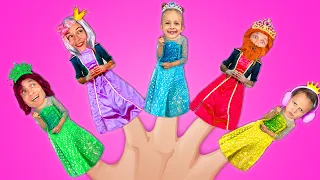 Princess Finger Family + more Kids Songs Maya Mary Mia