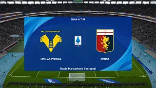 Hellas Verona vs Genoa - Stadio Marcantoniao Bentegodi | 04/04/2022 | PES 2021 Gameplay