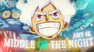 AMV One Piece - Luffy VS Kaido - [ MIDDLE OF THE NIGHT - Elley Duhé ] -「AMV 4K」