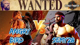 RYU VS KEN 👀 Angry Bird vs Semy28 FT7 - WANTED SF6